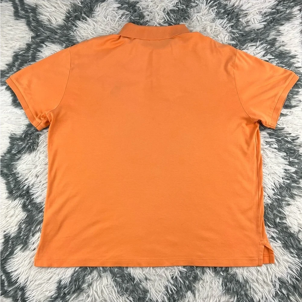 Polo Ralph Lauren Men's Orange Custom Slim Fit Polo Shirt Size XL